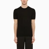 DRUMOHR BLACK COTTON CREWNECK T-SHIRT