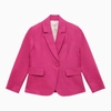 Chloé Notched-collar Single-breasted Blazer In Pink
