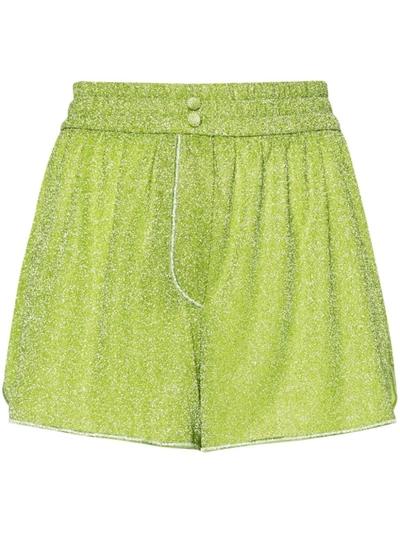 Oseree Oséree Lumière Shorts In Lurex In Green