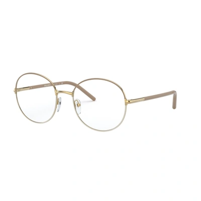 Prada Pr55wv Eyeglasses In Gold