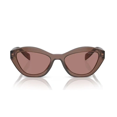 Prada Pra02s 17o60b Sunglasses In Marrone