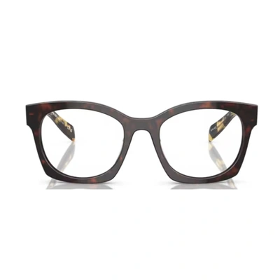 Prada Pra05v Eyeglasses In Brown