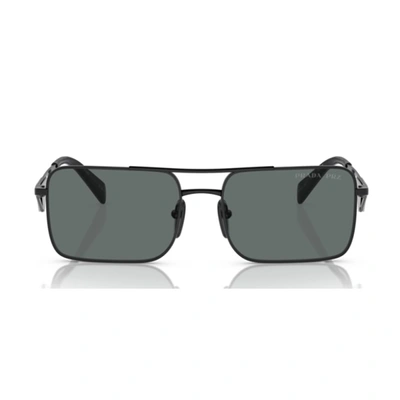 Prada Pra52s Symbole Polarizzato Sunglasses In Black