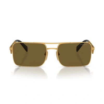 Prada Pra52s 15n01t Sunglasses In Oro
