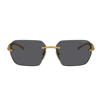 Prada Pra56s 15n5s0 Sunglasses In Oro