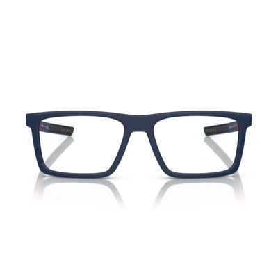 Prada Ps02qv Eyeglasses In Matte Blue