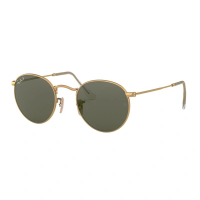 Ray Ban Ray-ban   Round Metal Rb 3447 Sunglasses In Gold