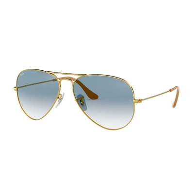 Ray Ban Ray-ban Aviator 3025 Sunglasses In Gold