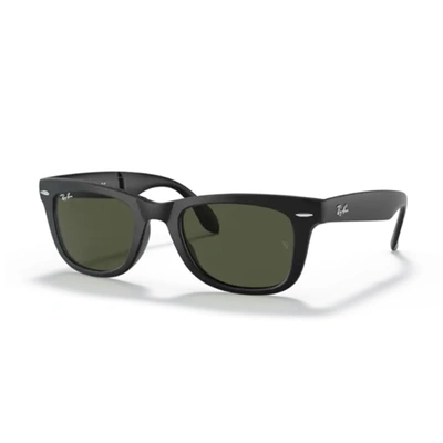 Ray Ban Folding Wayfarer Rb4105 Sunglasses In Nero