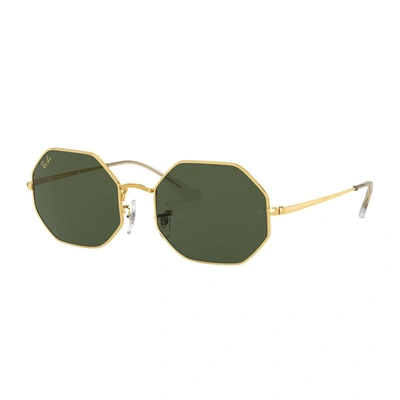 Ray Ban Octagon 1972 Sunglasses Gold Frame Green Lenses 54-19