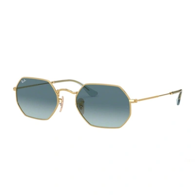 Ray Ban Rb3556n Octagonal Sunglasses In Gold