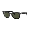 Ray Ban Wayfarer Folding Classic Sunglasses Black Frame Green Lenses Polarized 50-22