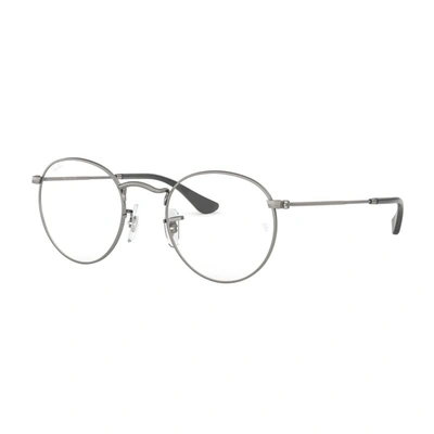Ray Ban Round Metal Rx 3447v Glasses In Argento