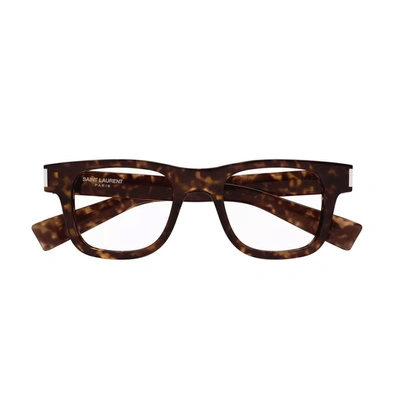 Saint Laurent Sl 564 Linea New Wave Eyeglasses In Brown