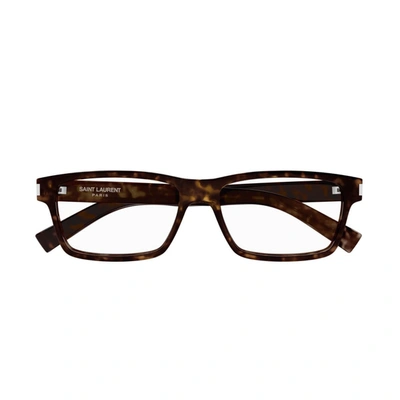 Saint Laurent Sl 622 Linea Classic Eyeglasses In Brown