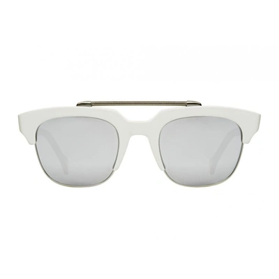 Saturnino Meta Jupiter Sunglasses In White
