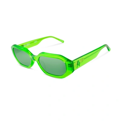 Theattico The Attico Irene Sunglasses In Green