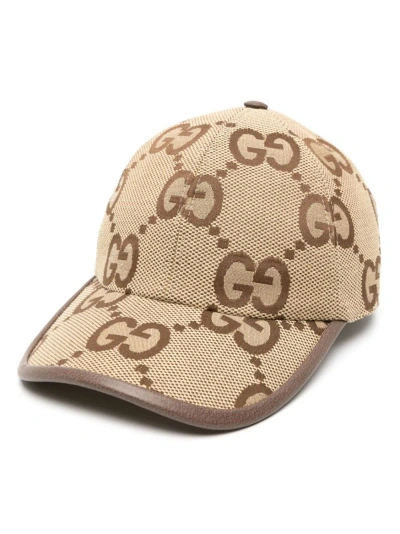 Gucci Gg Jumbo Baseball Cap In Neutrals