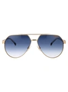 Carrera Gold Metal Sunglasses In Blue