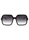 Isabel Marant Gradient Acetate Square Sunglasses In 8079o Black