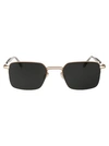 Mykita Alcott Sunglasses In 291 Champagne Gold Dark Grey Solid