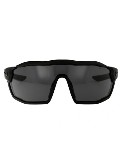 Nike Sunglasses In 010 Dark Grey Matte Black