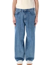 Obey Bigwig Baggy Jeans In Light Indigo
