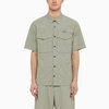 Parajumpers Pete Shirt With Nylon And Cotton In Green