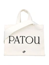 PATOU PATOU SMALL CANVAS TOTE BAG