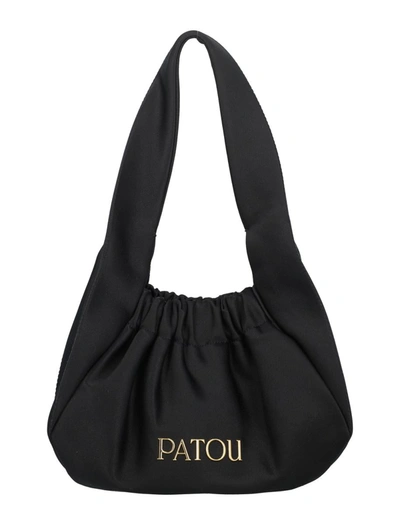 Patou Large Le Biscuit Tote Bag In Black