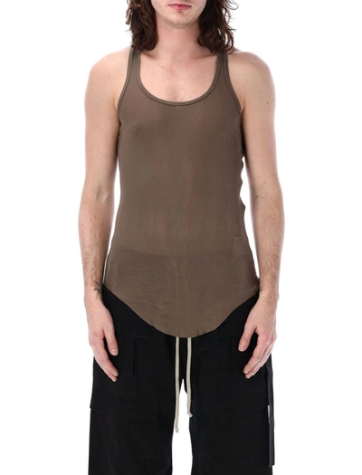 Rick Owens Drkshdw Drk Tank Top In Brown