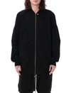 Rick Owens Drkshdw Over Jumbo Flight Bomber Jacket In Black