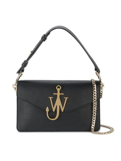 Jw Anderson Logo Purse With Chain In Black