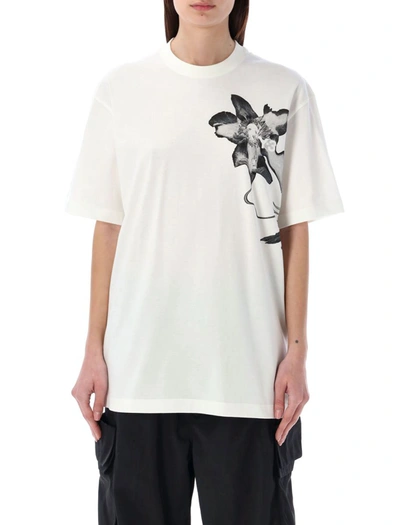 Y-3 Adidas Printed T-shirt Clothing In White