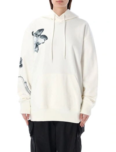 Y-3 Gfx Ft Hoodie In White