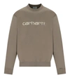 Carhartt Cotton Sweatshirt In Brown