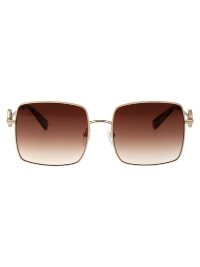 Longchamp Lo162s Sunglasses In 748 Gold