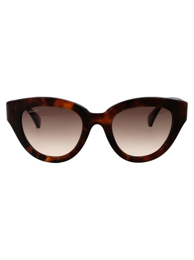 Max Mara Glimpse1 Sunglasses In 53f Avana Bionda/marrone Grad