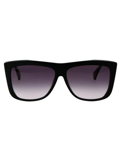 Max Mara Women's Lee1 57mm Square Sunglasses In Black Gradient