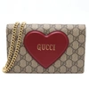 GUCCI GUCCI BEIGE CANVAS WALLET  (PRE-OWNED)
