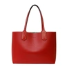 GUCCI GUCCI REVERSIBLE RED CANVAS TOTE BAG (PRE-OWNED)