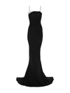 Jacquemus La Robe Aro Contrast Gown In Black