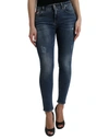 DOLCE & GABBANA DARK BLUE WASHED SKINNY MID WAIST DENIM JEANS