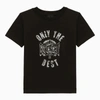 GIVENCHY BLACK COTTON T-SHIRT WITH LOGO