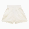 Chloé White Cotton Shorts With Embroidery In White