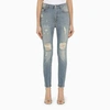 DOLCE & GABBANA AUDRY DENIM SKINNY JEANS WITH WEAR AND TEAR