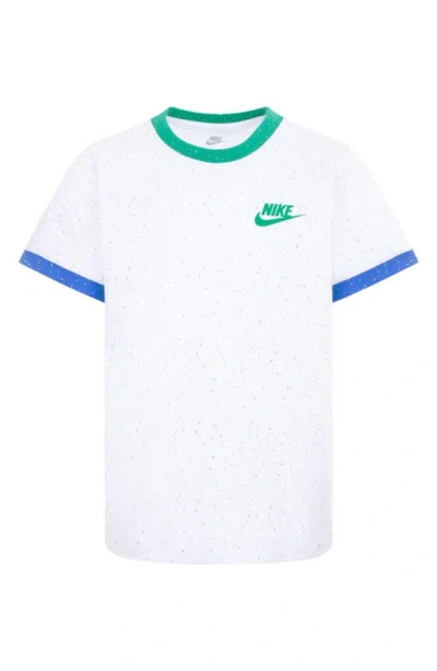 Nike Boys' Nep Ringer Short Sleeve Tee - Little Kid In White
