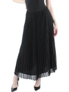 ANNE KLEIN WOMENS PLEATED LINED MAXI SKIRT