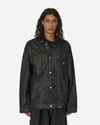 Sacai Contrast-stitching Denim Jacket In Black