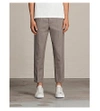 ALLSAINTS Tallis regular-fit tapered cotton and wool-blend trousers